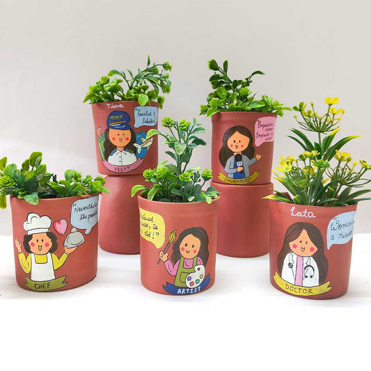 Women's day planterpots