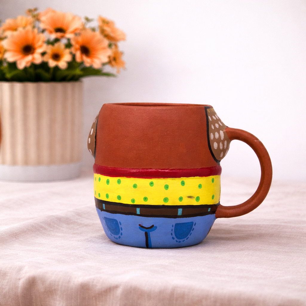 Yellow and Blue Dog Mug
