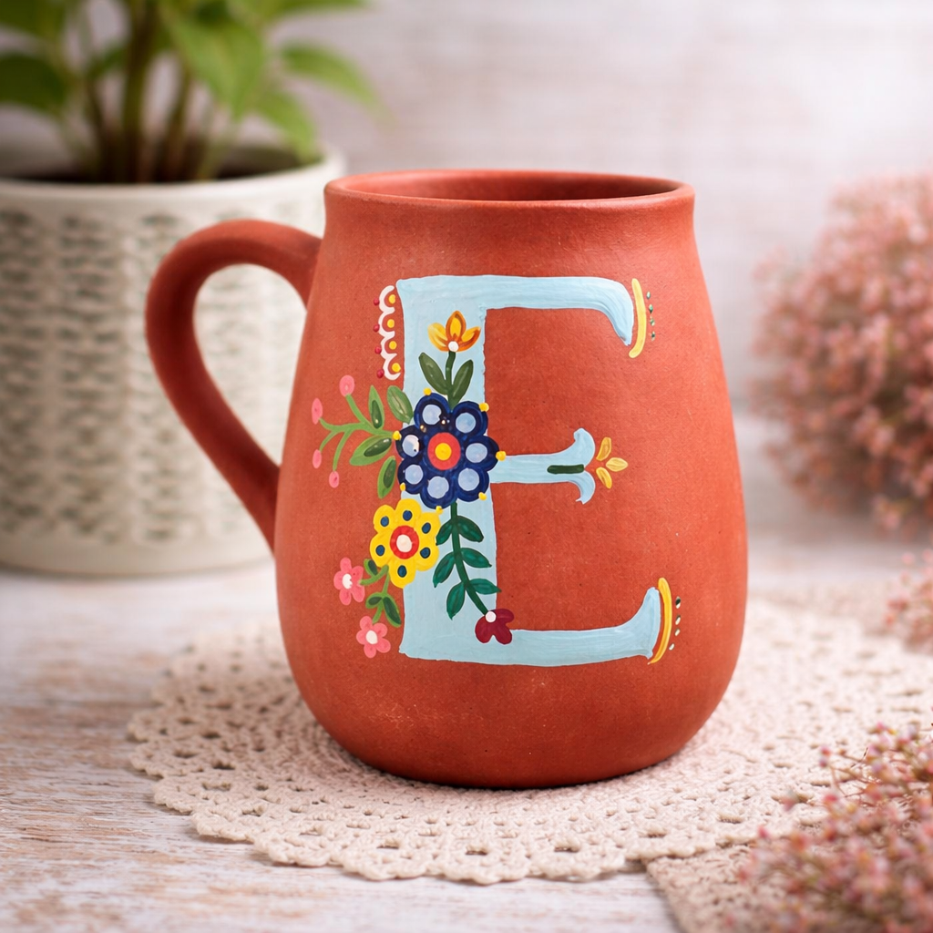 Monogram Mug letter E