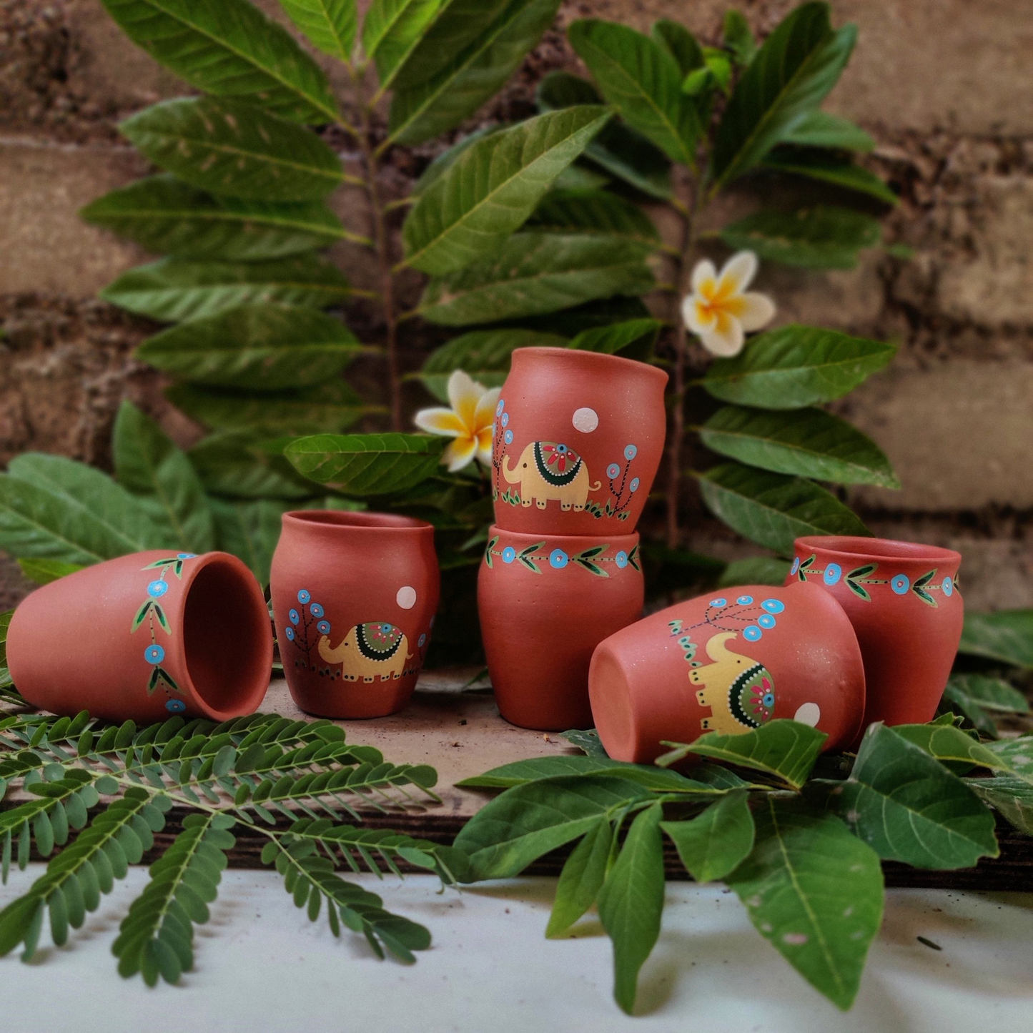 Handmade Terracotta Elephant Themed Kullhads