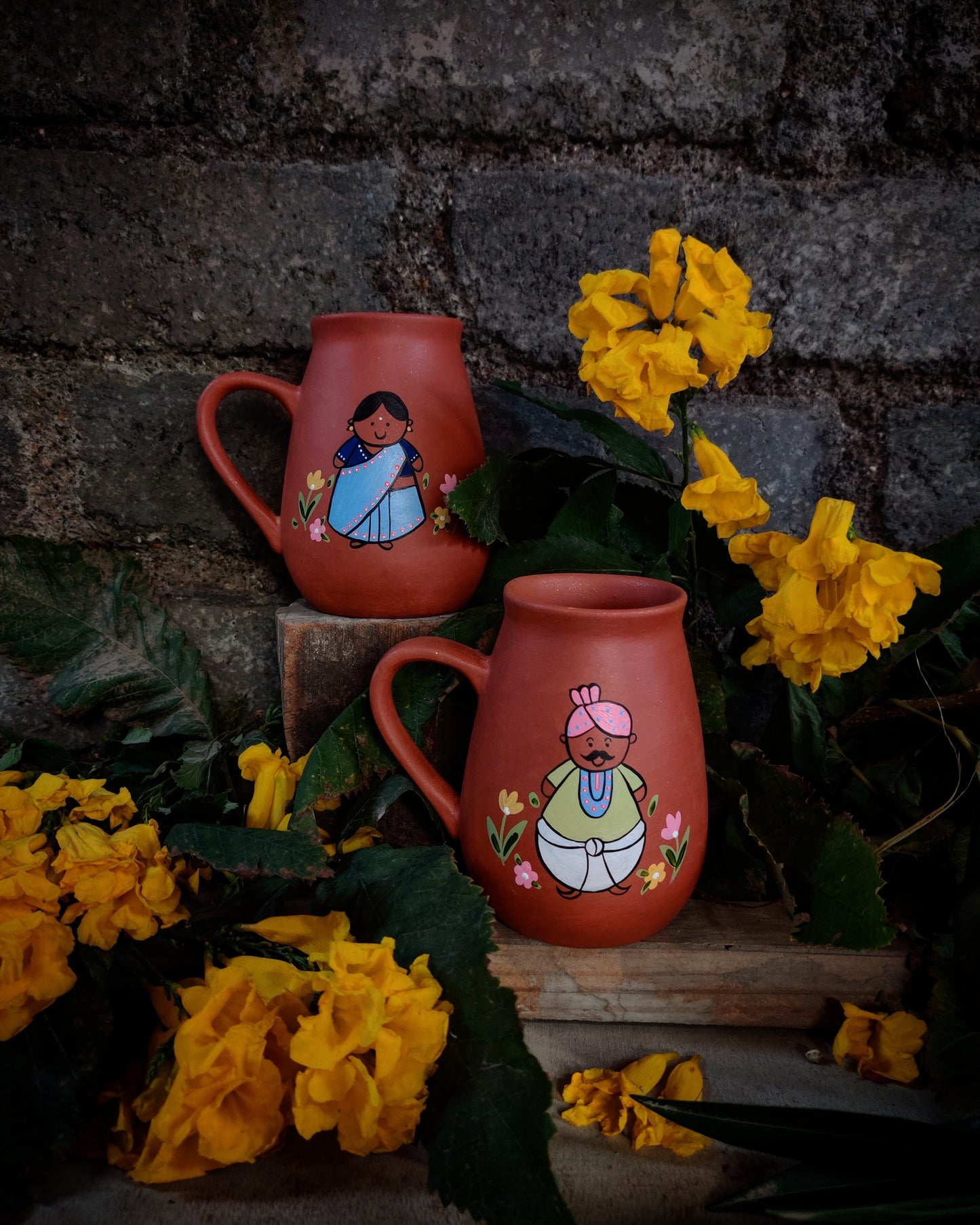 North Indian Themed Regional Mug Set
