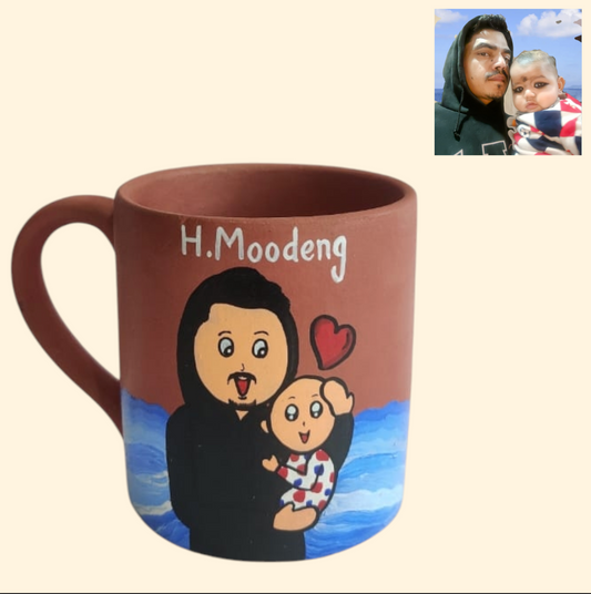 Photo Personalised Pipe Mug - 2 Character