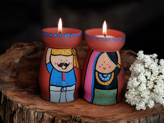 Rajasthani-Themed Tea light Holders