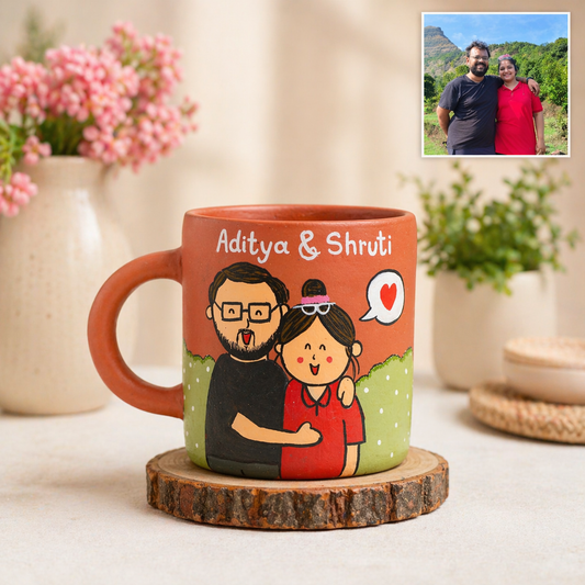 Photo Personalised Pipe Mug For Couples