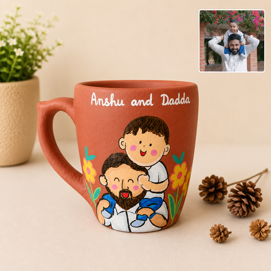 Personalised mug for father and baby