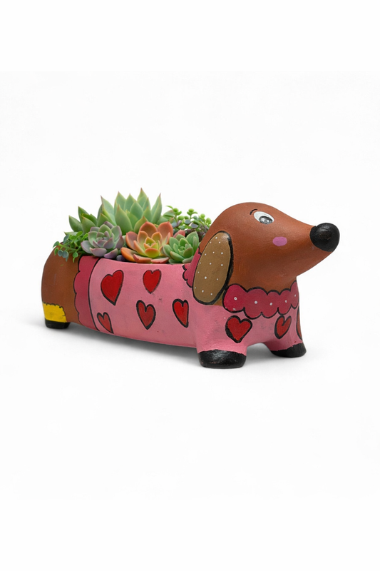 Little Hearts Dog Planter