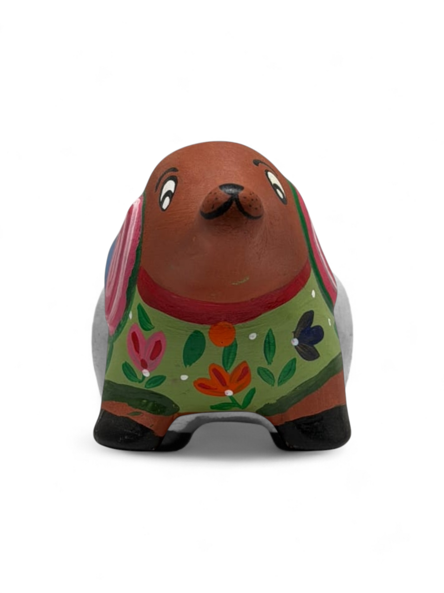 Green & Blue Dog Planter Pot