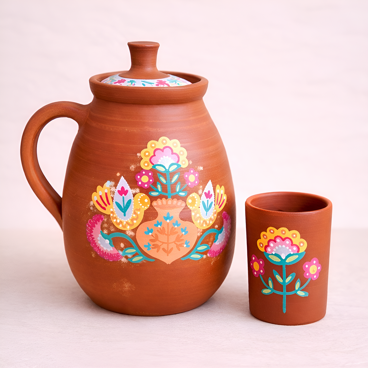 Amber JUG with Glass