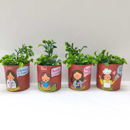 Women's day planterpots