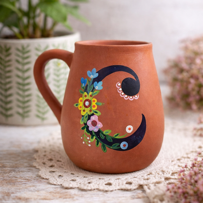 Handmade Terracotta Monogram Mugs