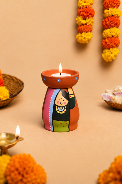 Rajasthani Couple Tea Light Holders