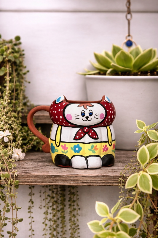 Cherry Red Cat Mug