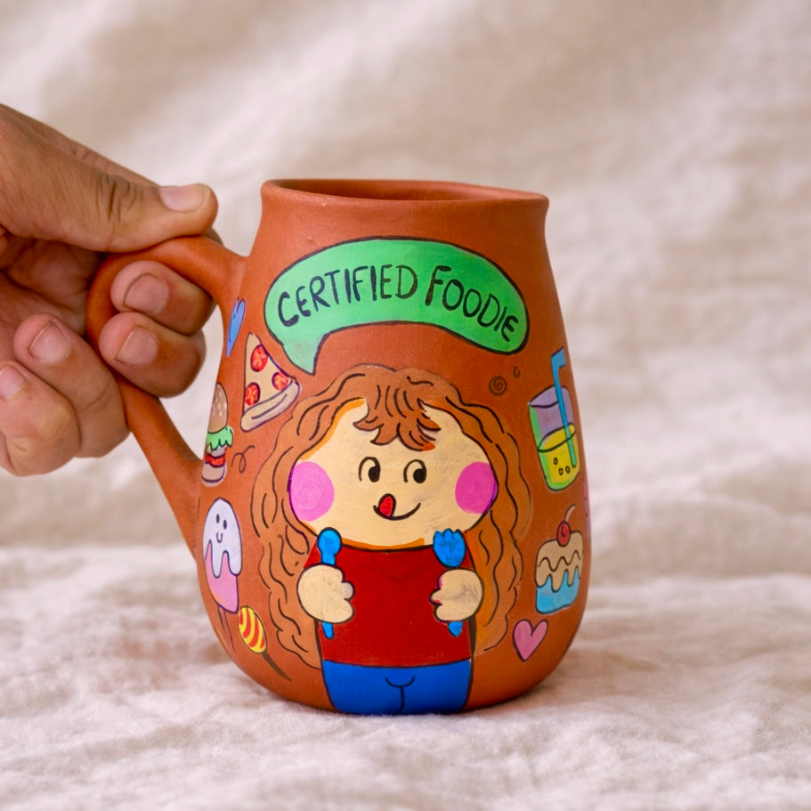 Foodie's Mug, terracotta mug by Happy Earth Studio, view 2