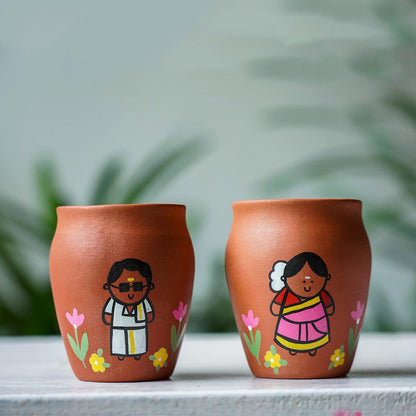 Handmade Terracotta Regional Themed Kullhads, terracotta kullhad by Happy Earth Studio, view 2