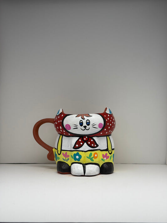 Cat with Red Scarf Mug