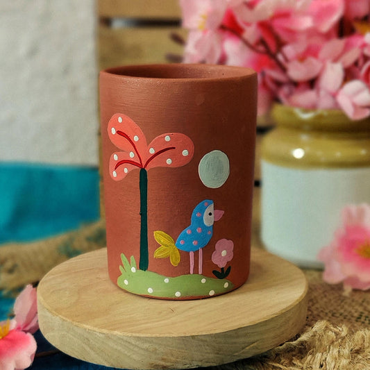 Handmade Terracotta Animal Themed Tumblers