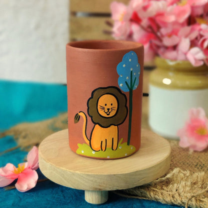 Handmade Terracotta Animal Themed Tumblers