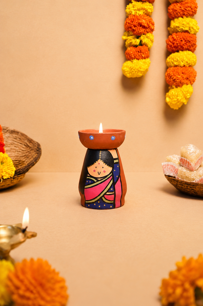 Shiv Parvati Divine Tea Light Holders