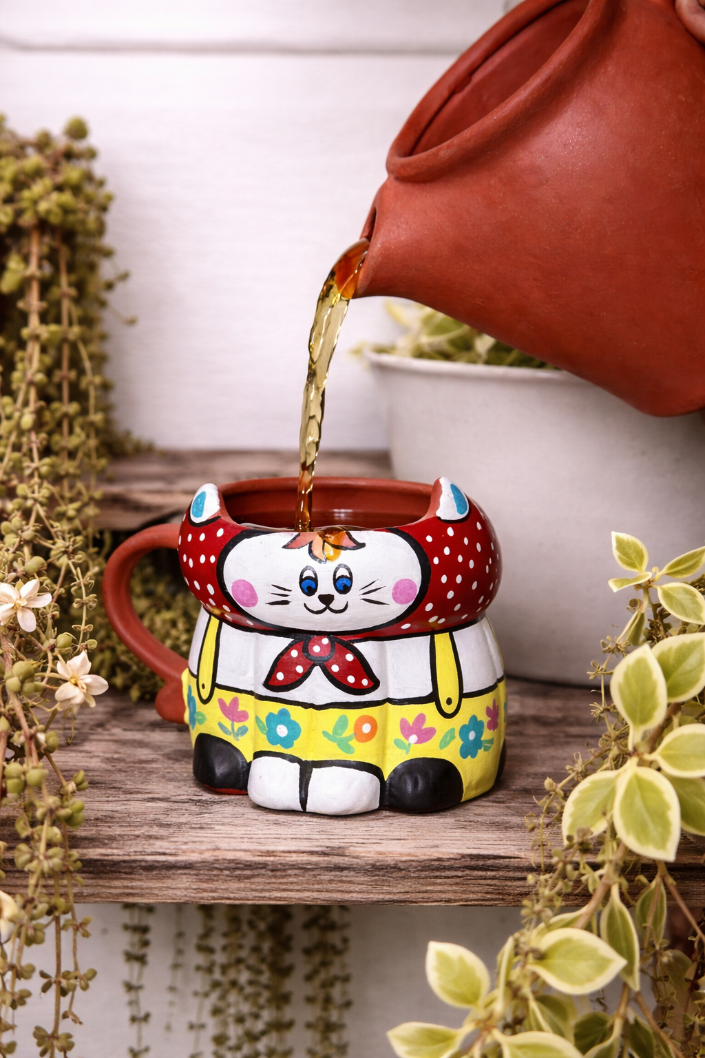 Cherry Red Cat Mug
