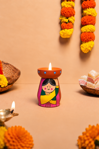 Radha Krishna Divine Tea Light Holders