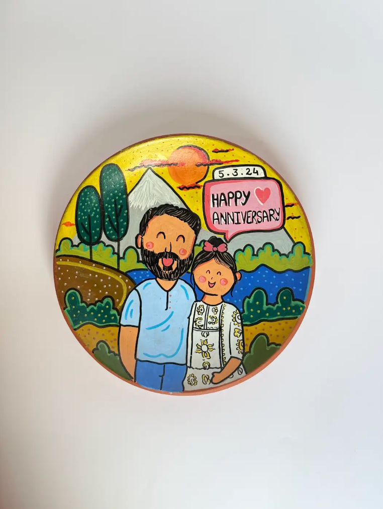 Personalised Plate for Couple