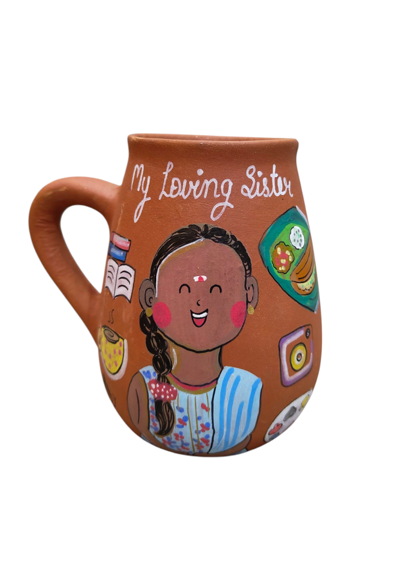 Personalised Hobby Mug, terracotta mug by Happy Earth Studio, view 2