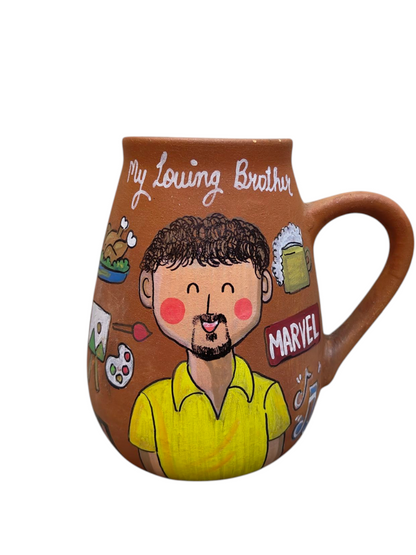 Personalised Hobby Mug, terracotta mug by Happy Earth Studio, view 2