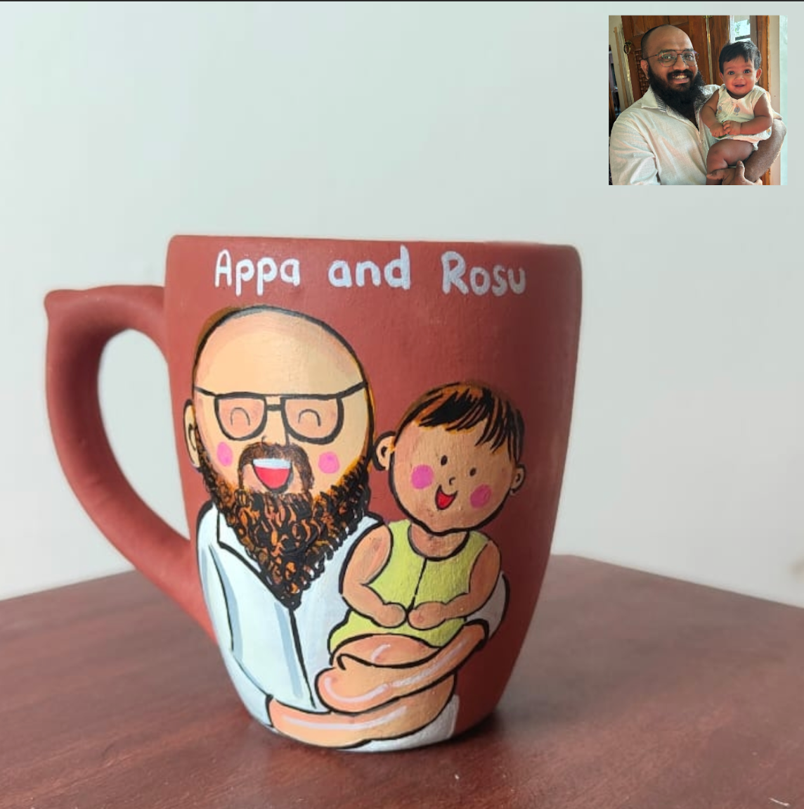 Photo Personalised Mug for Dad and Baby