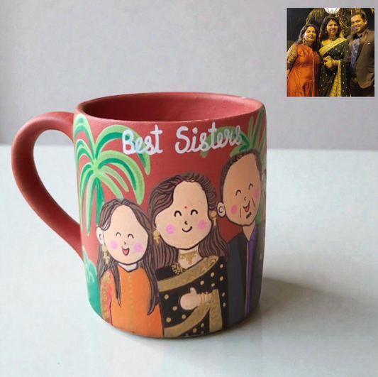 Photo Personalised Pipe Mug - 3 Character