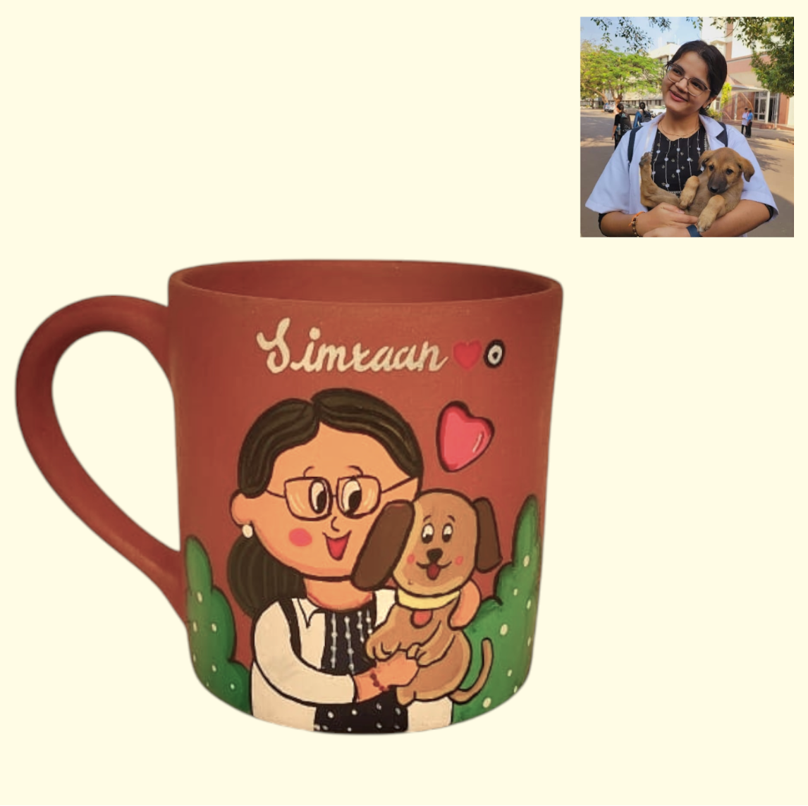 Photo Personalised Pipe Mug - 2 Character