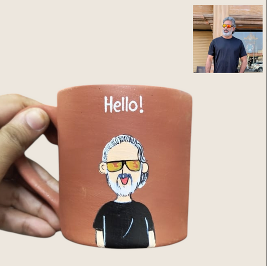 Photo Personalised Pipe Mug - Single Character