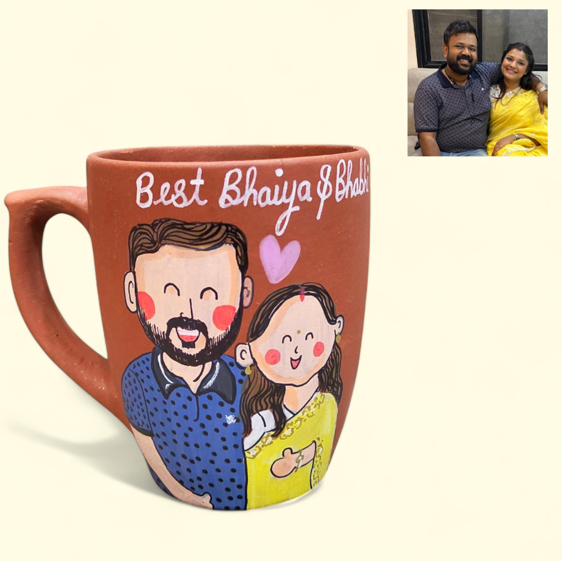 Photo Personalised Jumbo Mouth Mug - 2 Characters