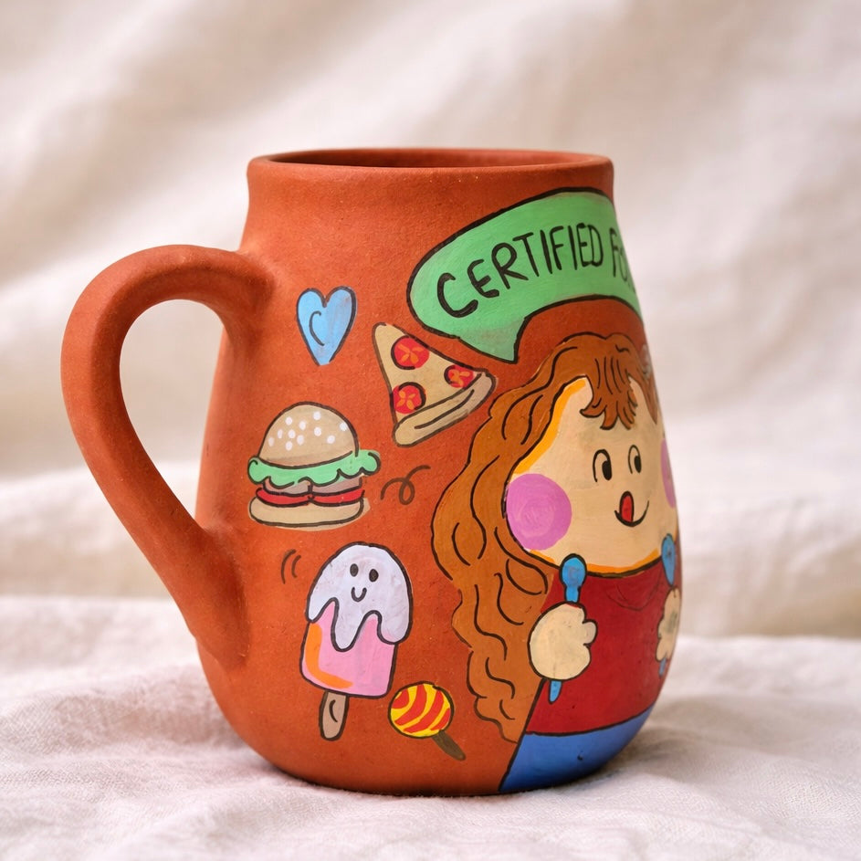 Foodie's Mug, terracotta mug by Happy Earth Studio, view 3