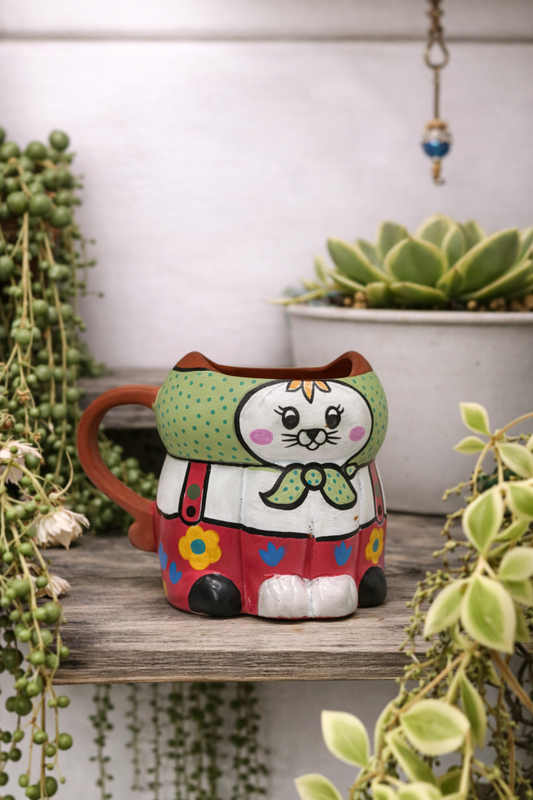 Cat with Green Scarf Mug