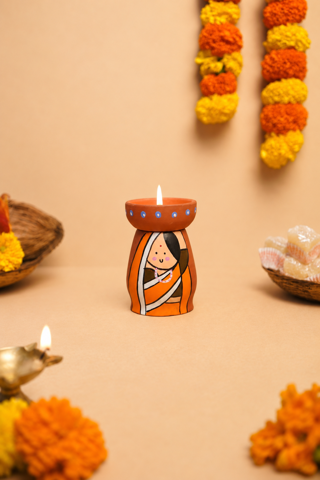 Ram Sita Divine Tea Light Holders