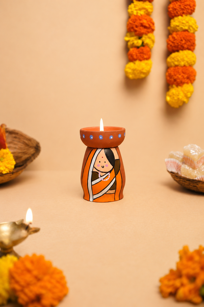 Ram Sita Divine Tea Light Holders