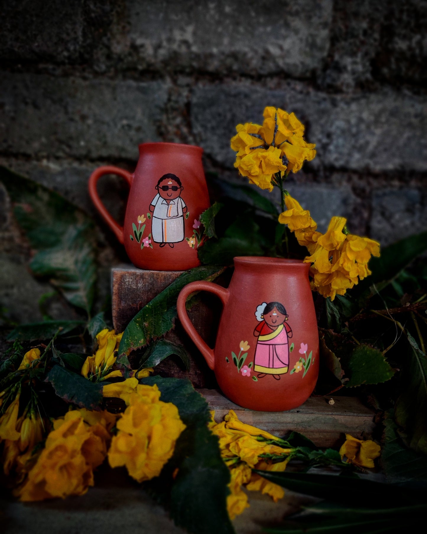 South Indian Themed Regional Mug Set