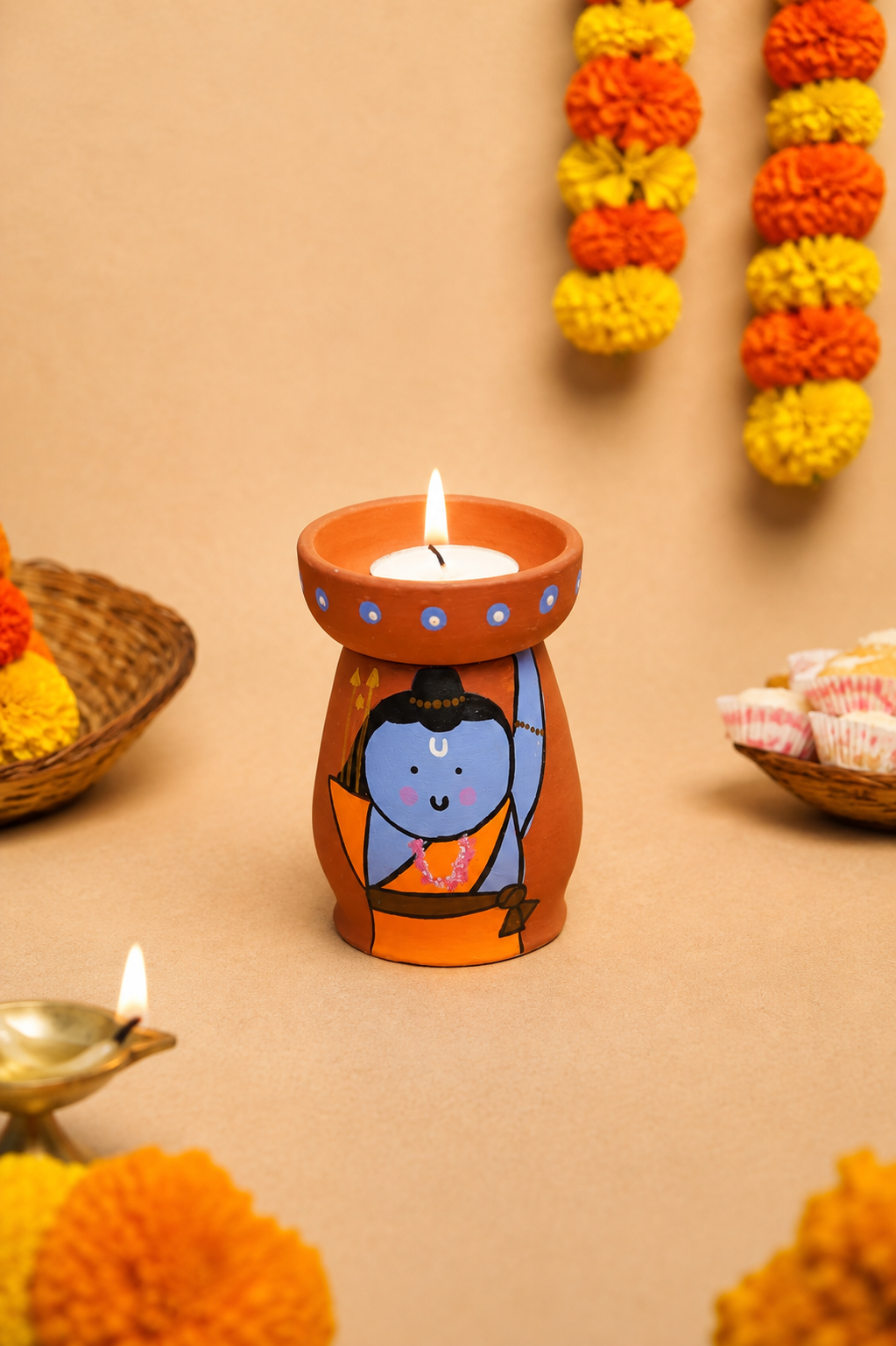 Ram Sita Divine Tea Light Holders