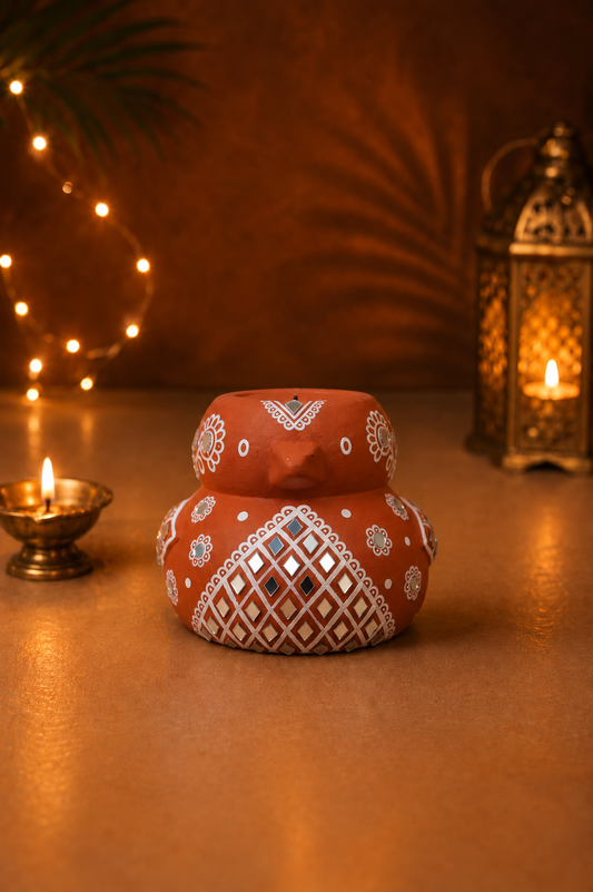Bulbul Mirror Work Bird Aroma Diffuser