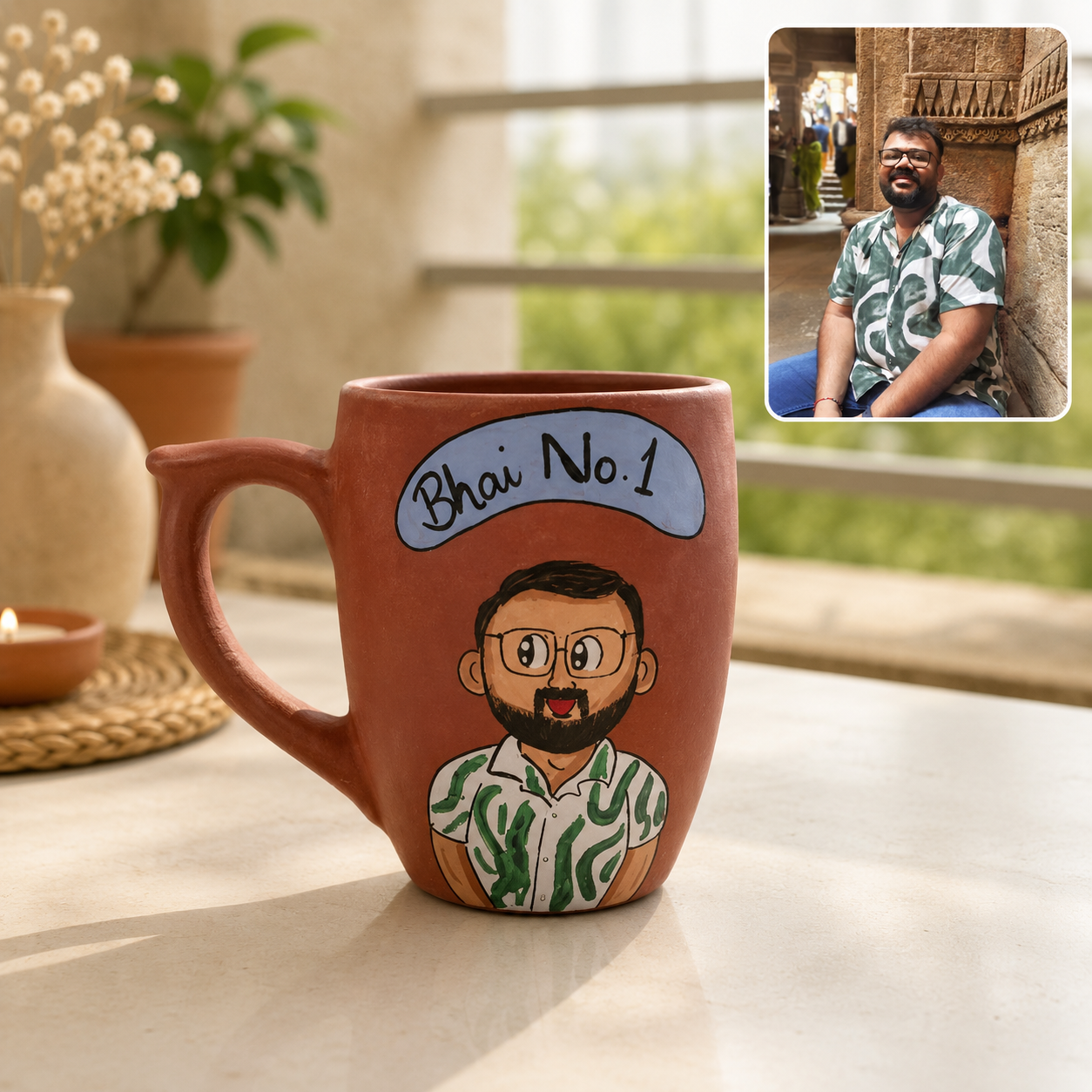 Photo personalised rakshabandhan  gift combo for brother