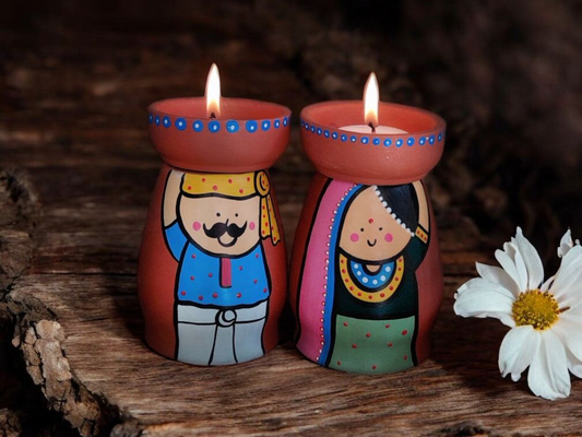 Rajasthani-Themed Tea light Holders