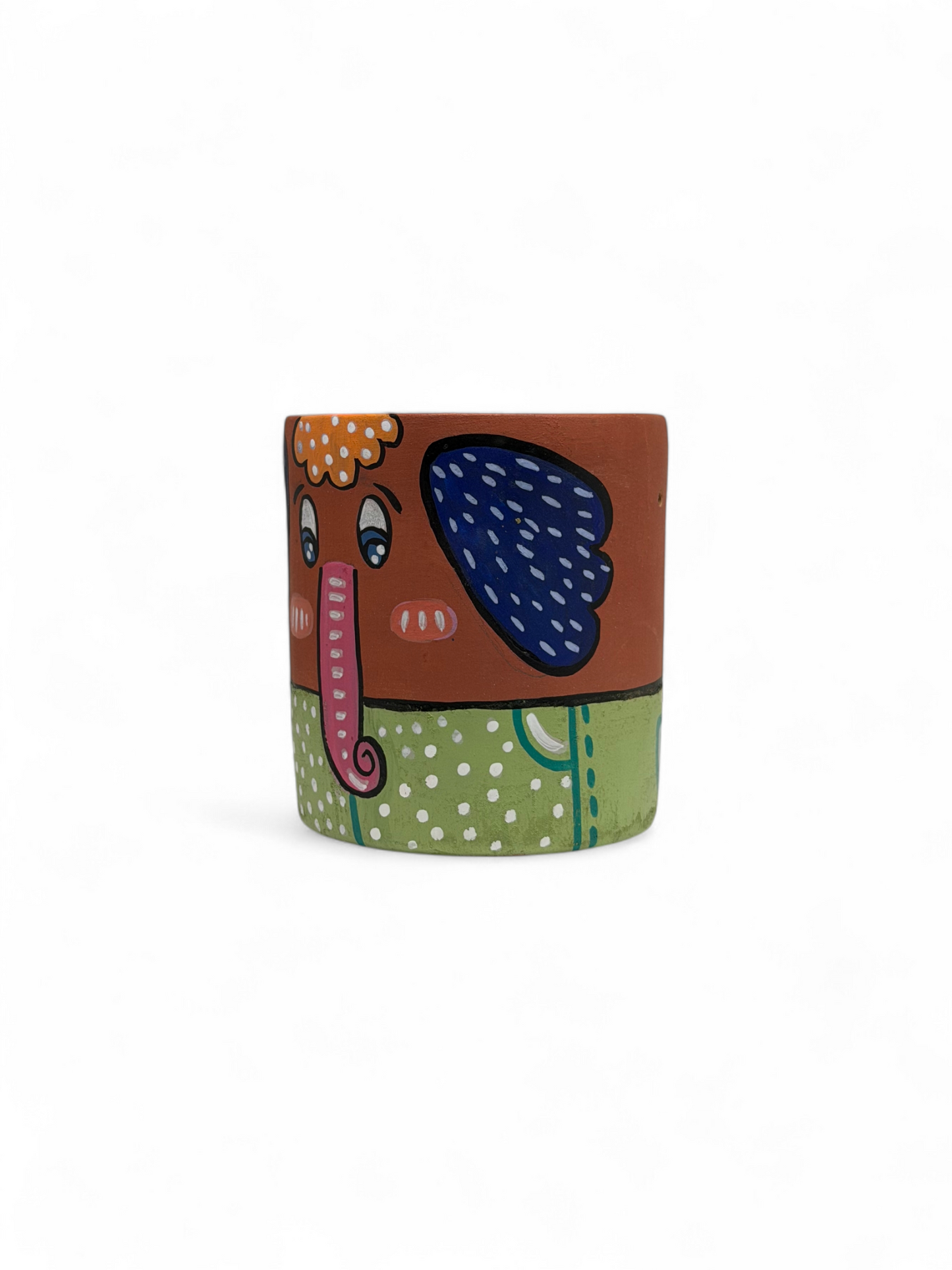 Little Ele Mini Planter Pot, terracotta planter by Happy Earth Studio, view 3