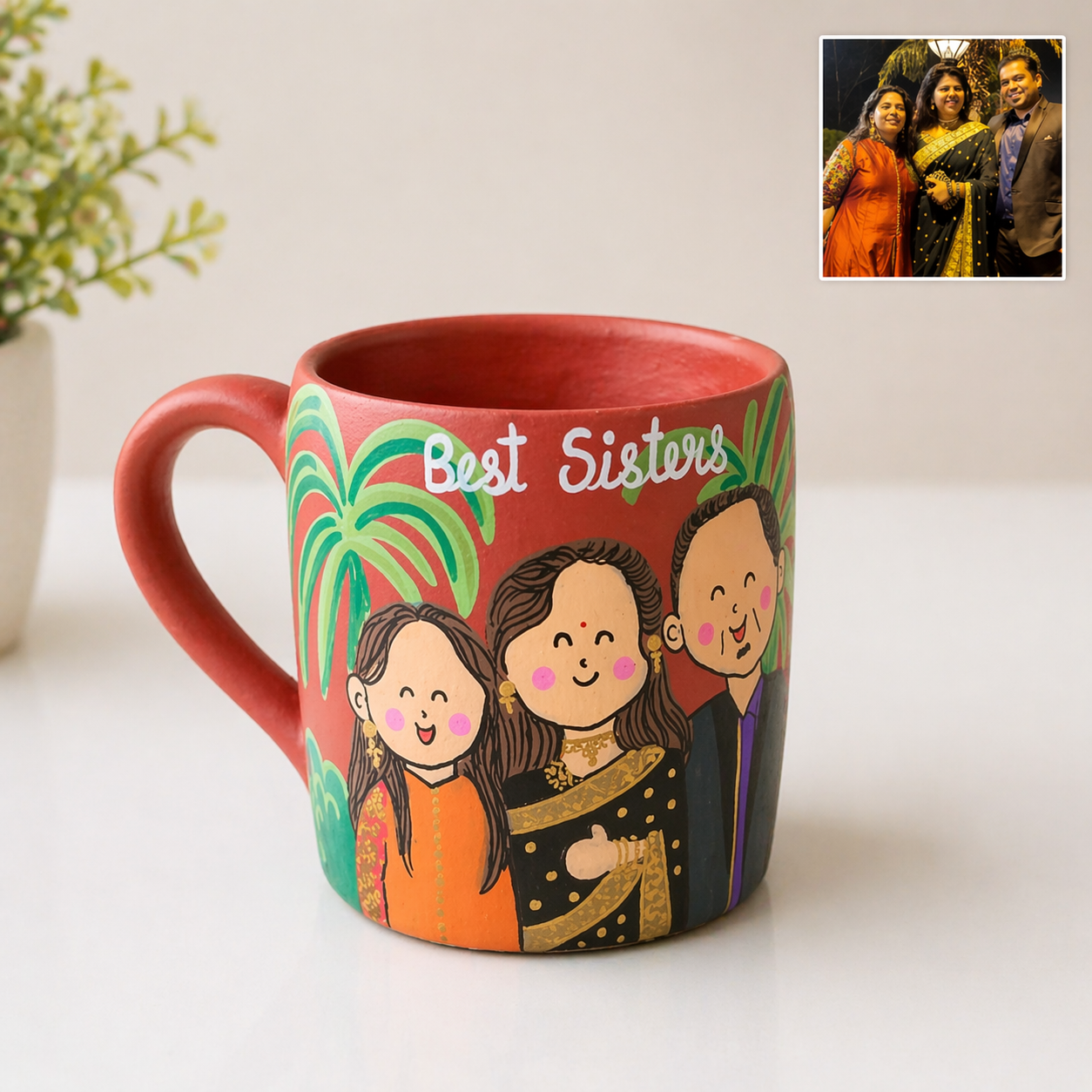 Photo Personalised Pipe Mug - 3 Character