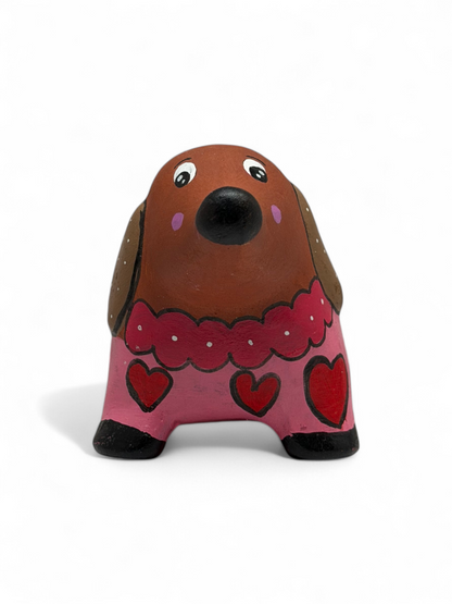 Little Hearts  Dog Planter