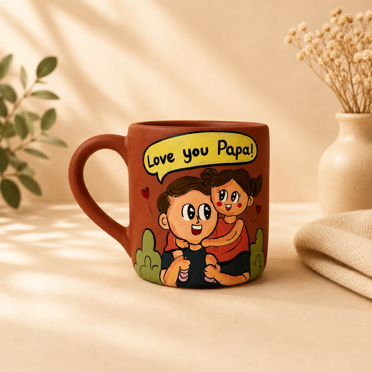 Father and daughter mug