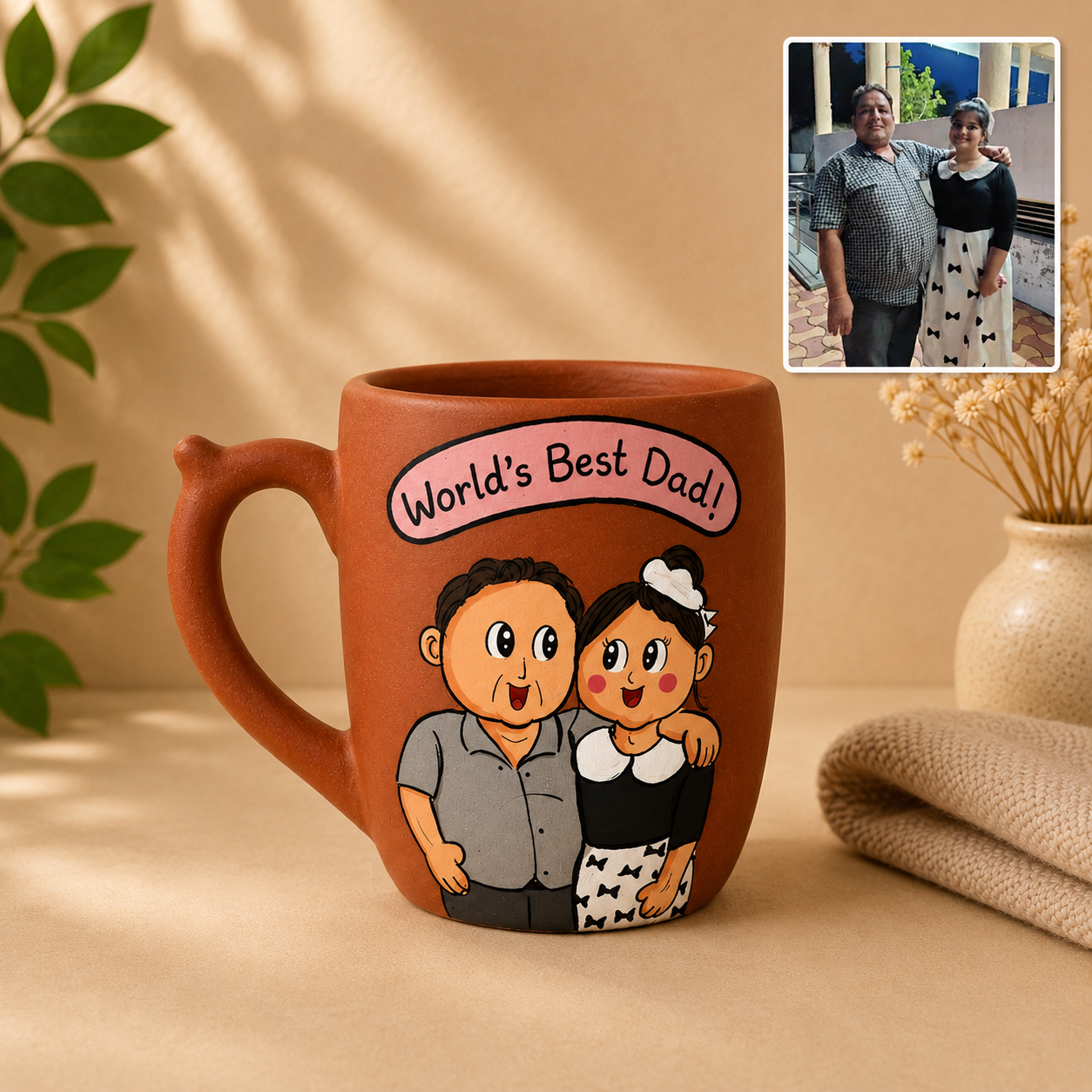 Personalised mug for Father and daughter