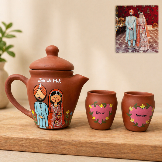 Photo Personalised Kettle set for Wedding Couples