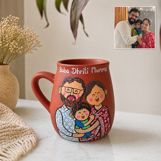 Photo Personalised Big Belly Mug - 3 Character