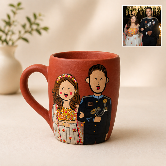 Photo Personalised Jumbo Mouth Mug for Couples