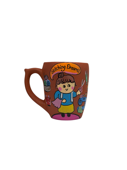 Fashion Designer's Mug, terracotta mug by Happy Earth Studio, view 2